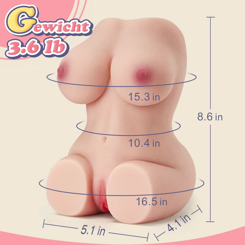 【Versand am 20. Juni】Layla realistischer männlicher Masturbator mit 10 Vibrationsmodi