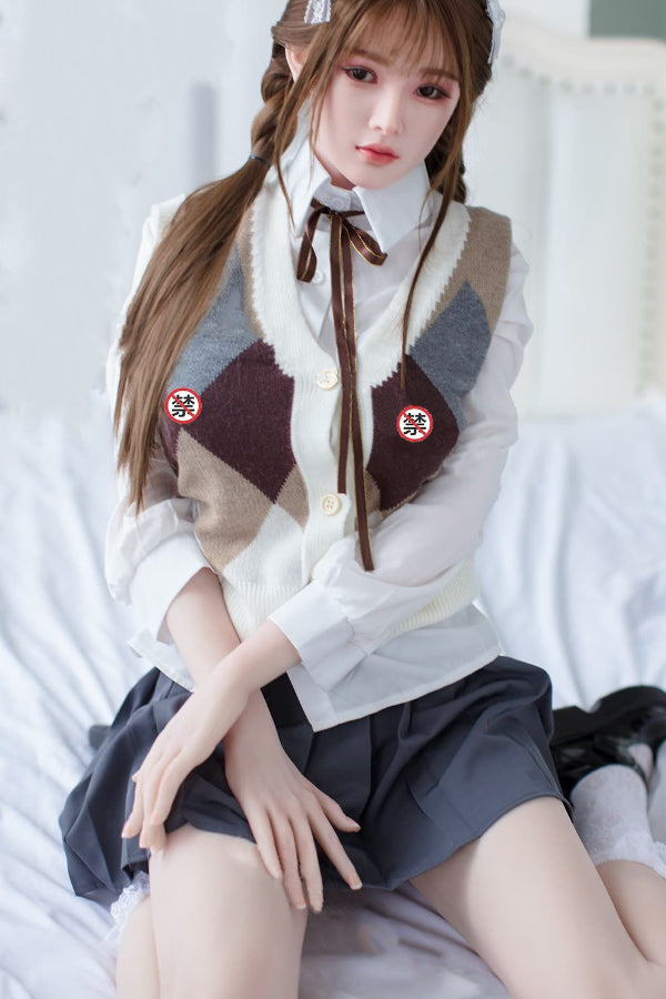 150cm/4ft11 D-cup Japanese Silicone Head Sex Doll - A35 Sora