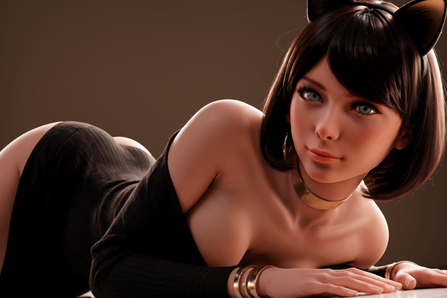 151cm/4ft11 F-Cup BBW Big Booty Hybrid Sex Doll #AB17