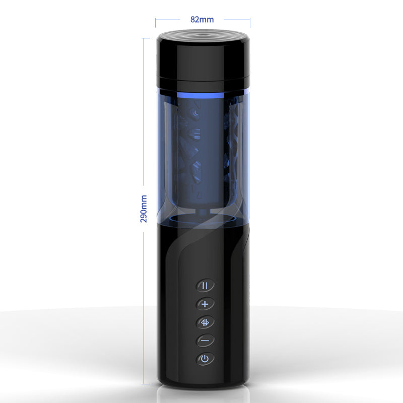 Bluesea 6 Bidirektionaler Stoßrotationsmasturbator mit Saugnapfbasis