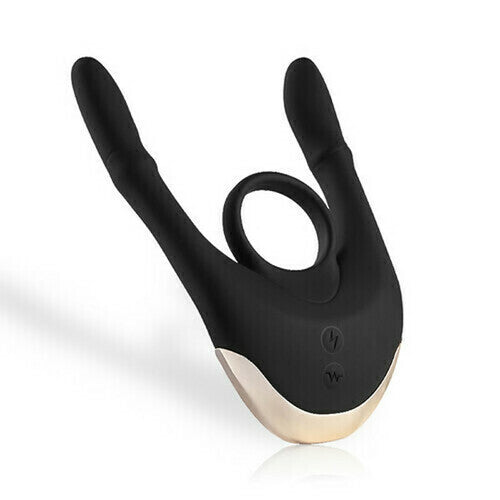 Acmejoy Electric Shock Vibrating Cock Ring  BKC