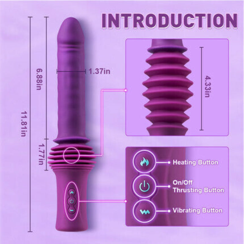Powerful 145 Inch Thrusting Dildo Machine 11.81 Inch