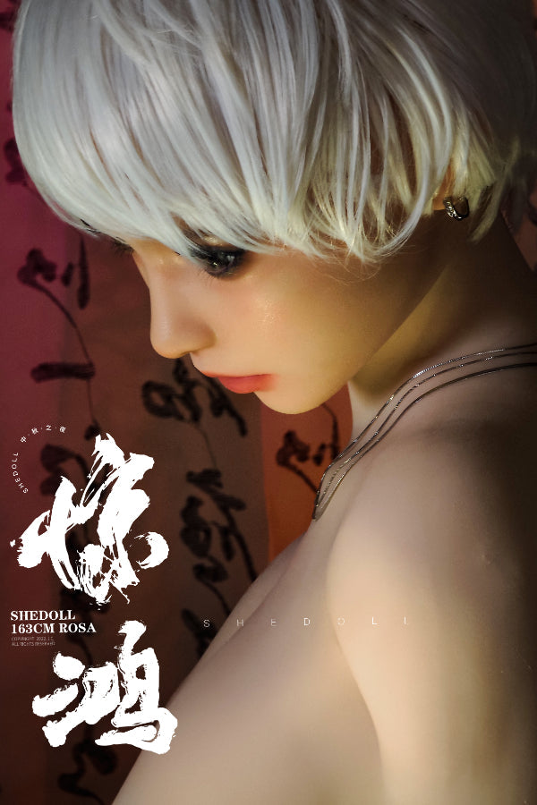 165cm/5ft5 E-cup Silicone Head Sex Doll - Qiangwei