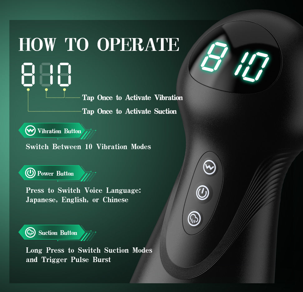 SolaceX - Intense Suction & Vibration Pleasure Male Stroker Masturbator