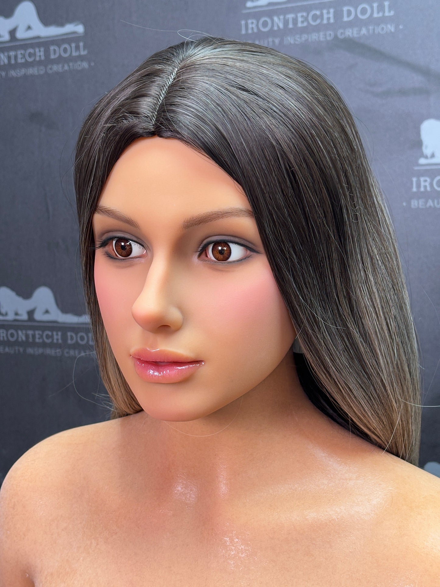 EU In Stock - 164cm/5ft5 Big Boobs F-cup Silicone Sex Doll - S17 Luna Dark Tanned