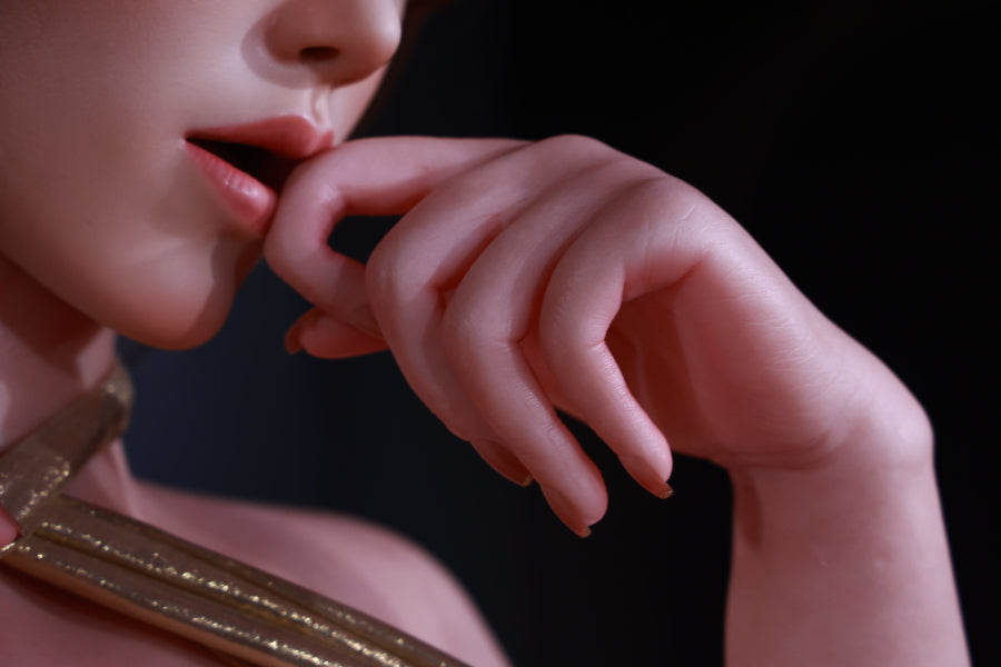 162cm/5ft4 G-cup Realistic Skin Texture Electronic Vibrating Vagina Silicone Sex Doll – Edith