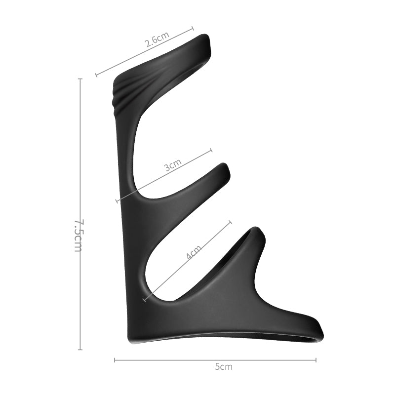Anneau pénien multifonction à 4 anneaux