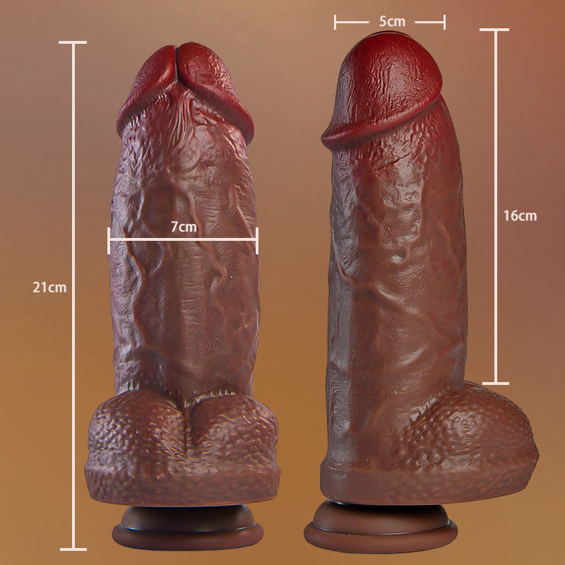 Gode manuel extra gros simulé, conçu pour les hommes et les femmes