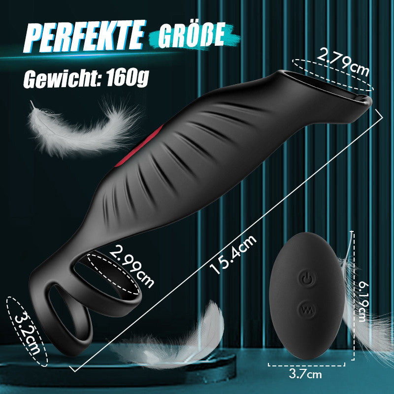 【Heiße neue Produkte】 ocheffizienter Penisring durch Vibration mit 9 Frequenzen