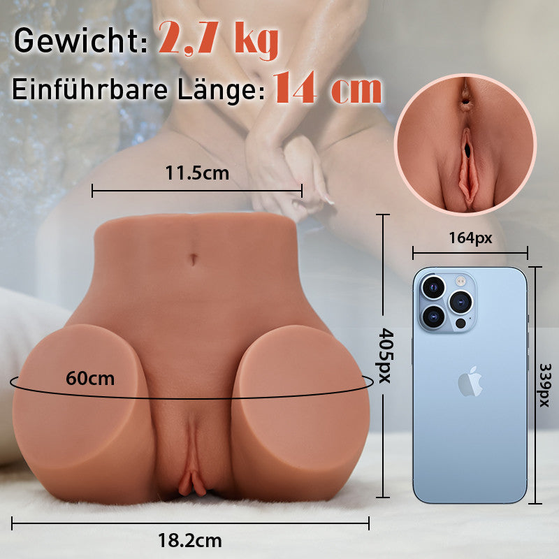 【NEU】Sakura kleines Gesäß Realistische Masturbatoren Braun 2,5 kg