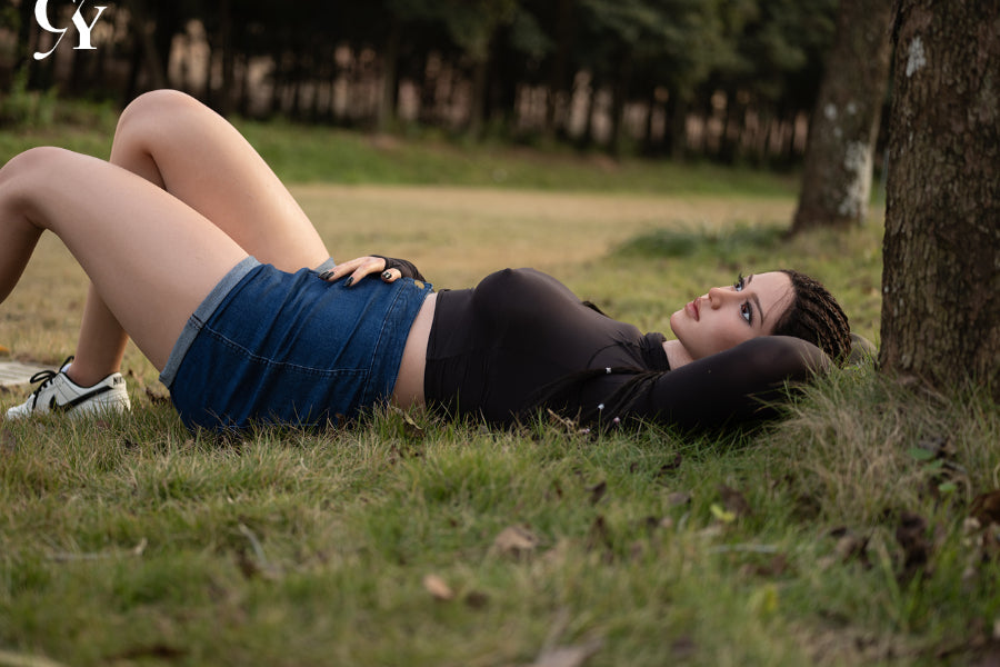 US In Stock - 170cm/5ft7 D-Cup Real Skin Textured Silicone Sex Doll - Amber