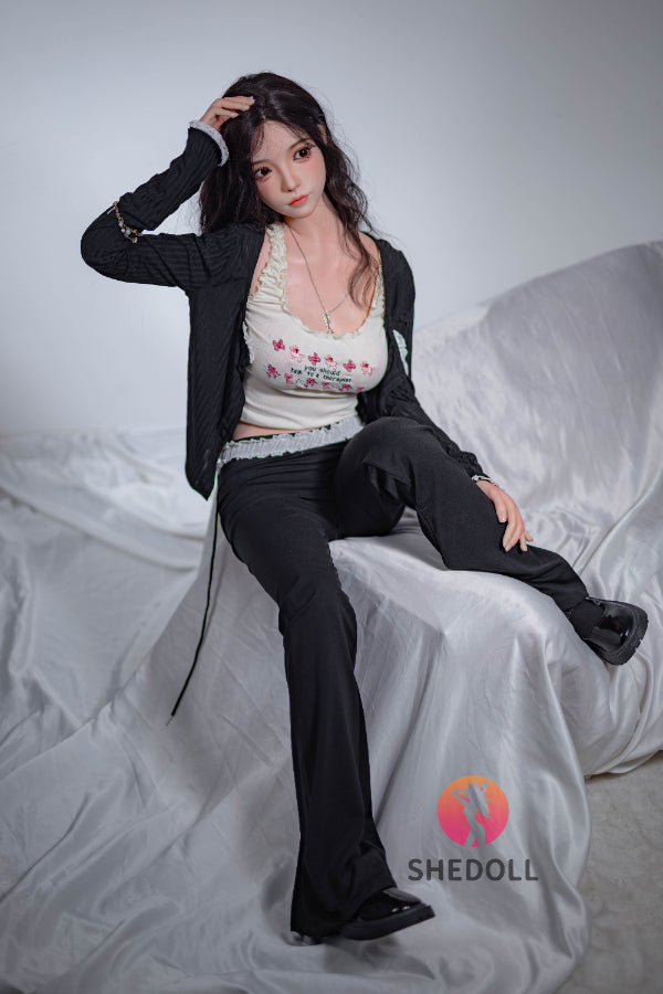 158cm/5ft C-cup Silicone Head Sex Doll - Qiangwei