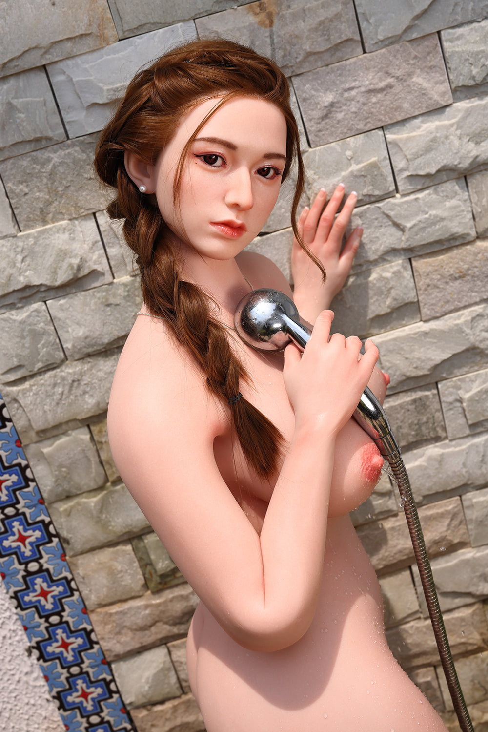 156cm/5ft1 E-cup BigBoobs Asian Silicone Head Sex Doll – Yuan