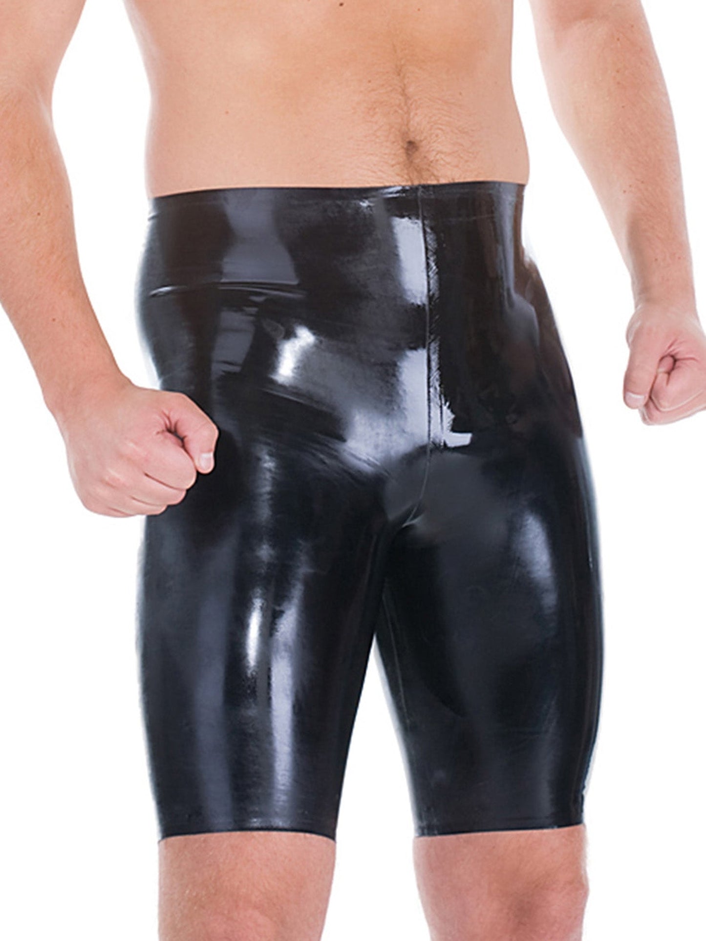 Latex/Rubber Cycling Shorts in Blue