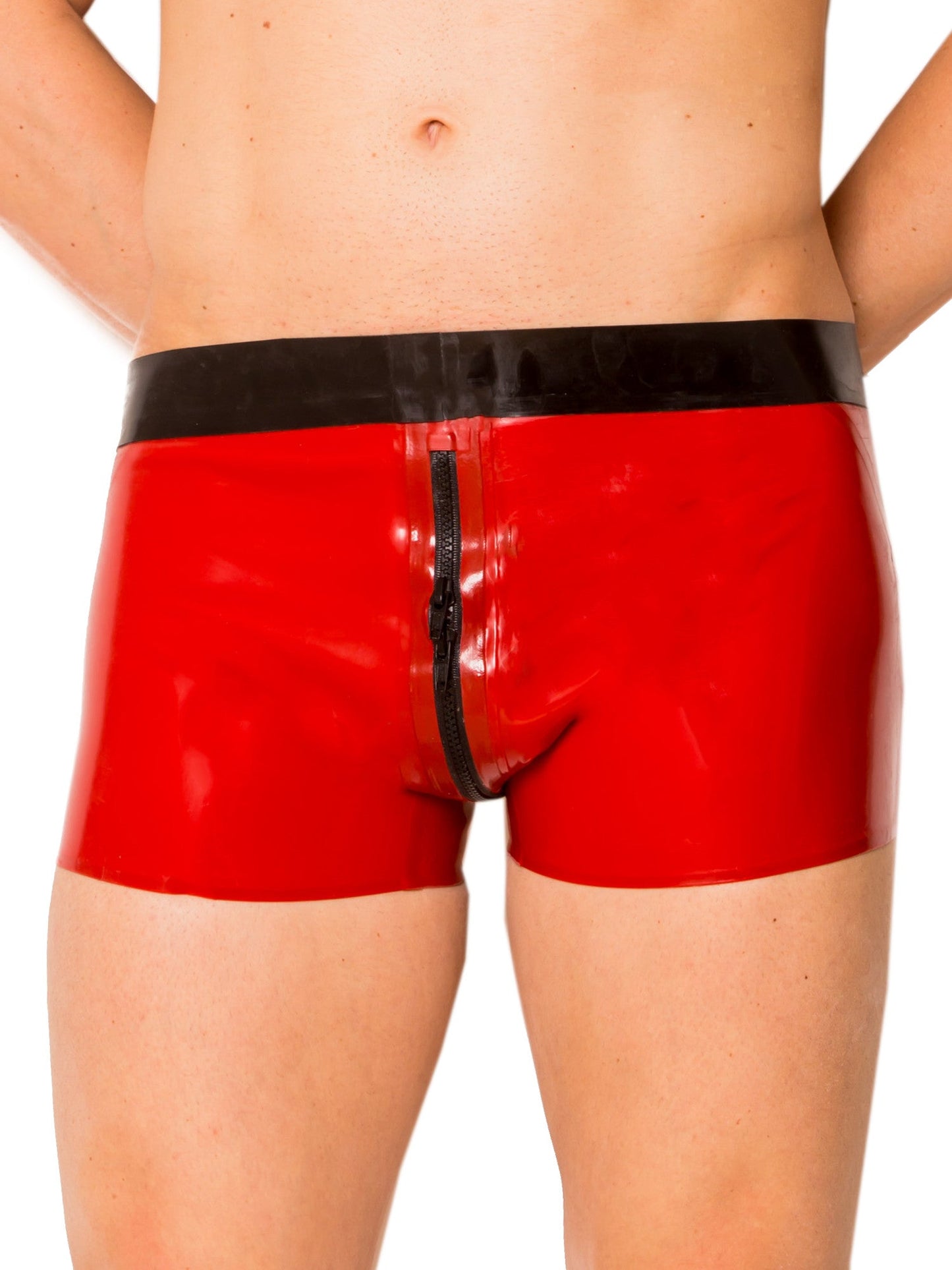 Latex/Rubber Renegade Zipped Shorts