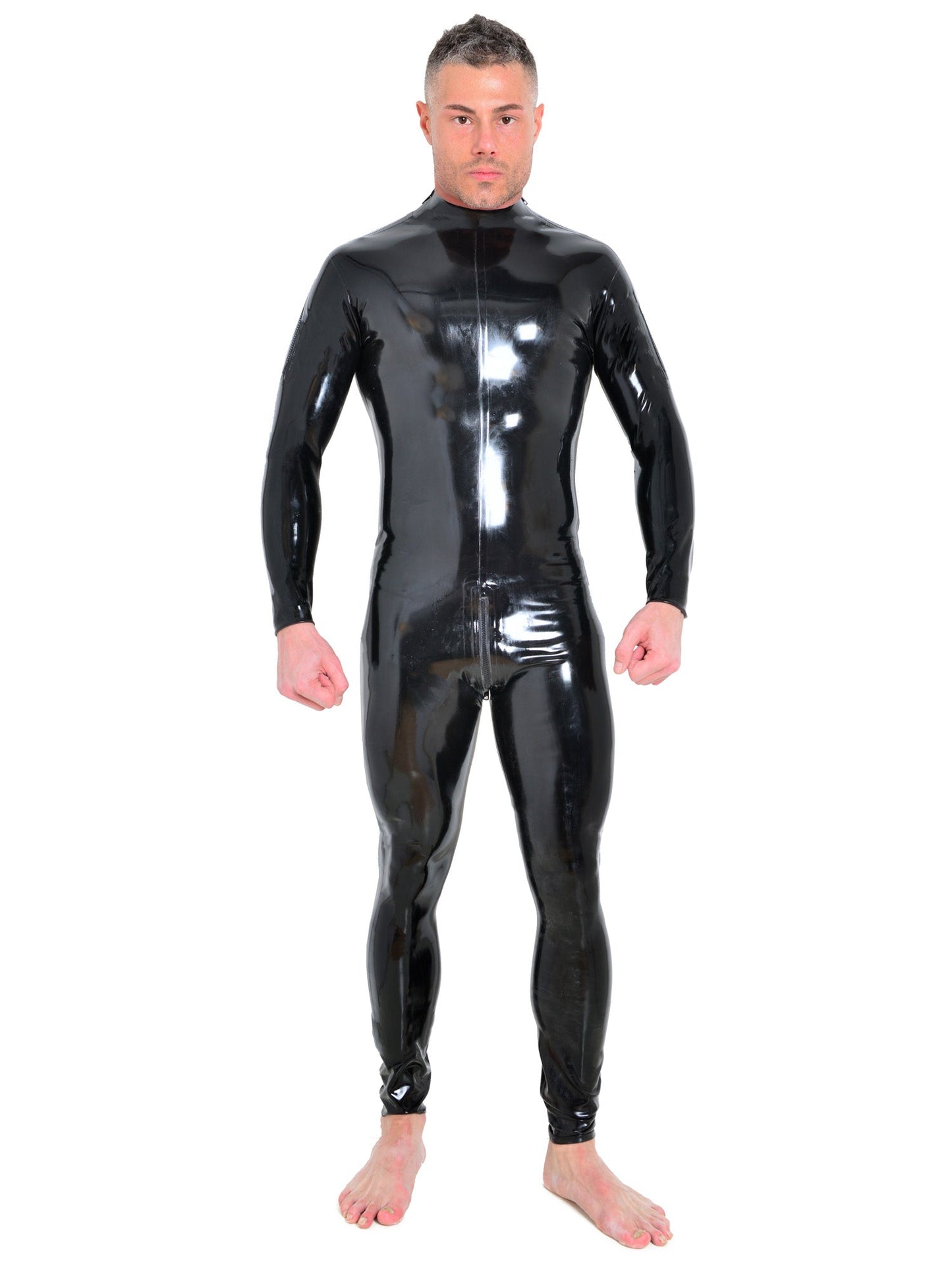 Latex/Rubber Shoulder Entry Catsuit
