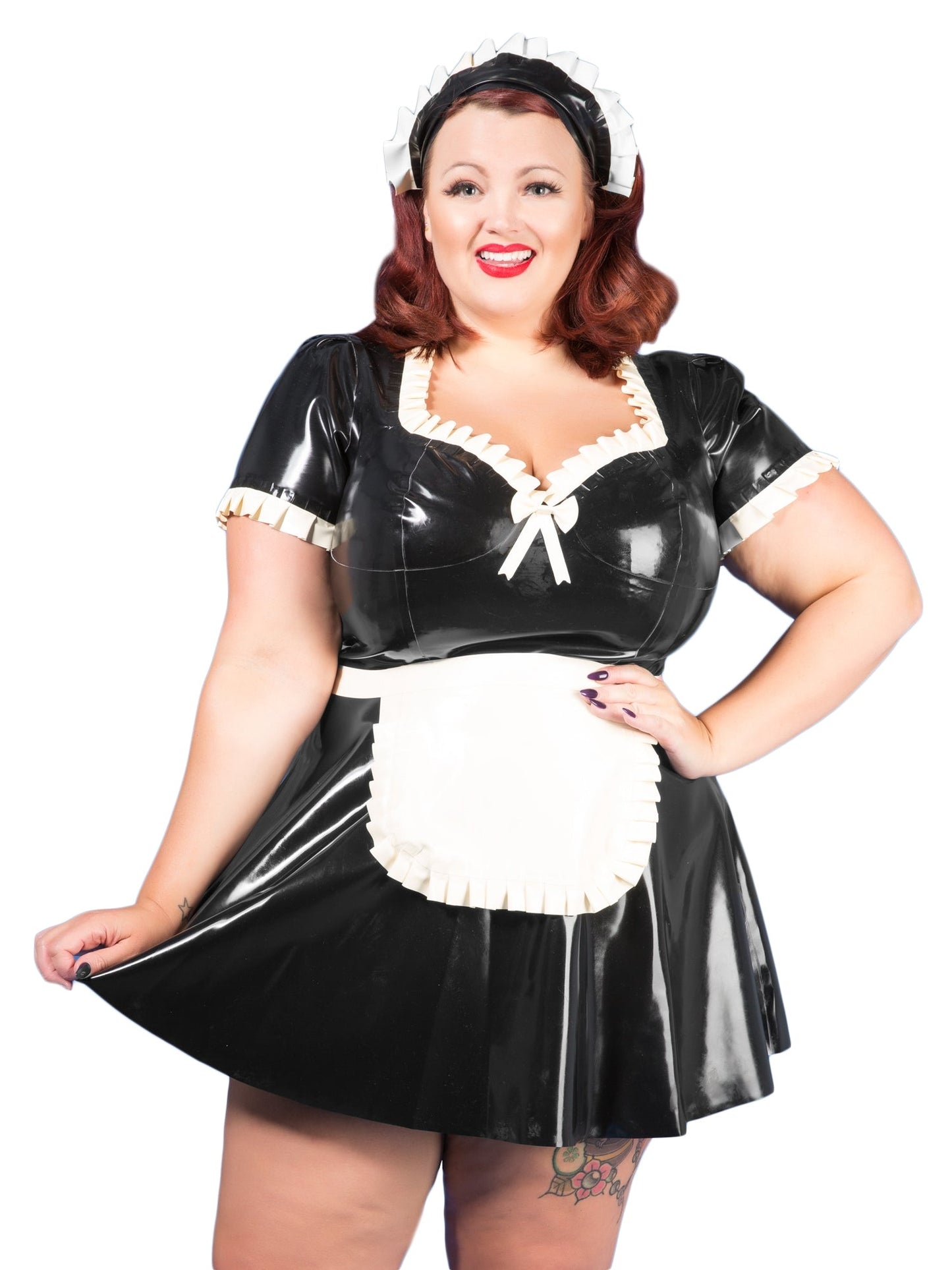 Latex/Rubber Maid Uniform Dress