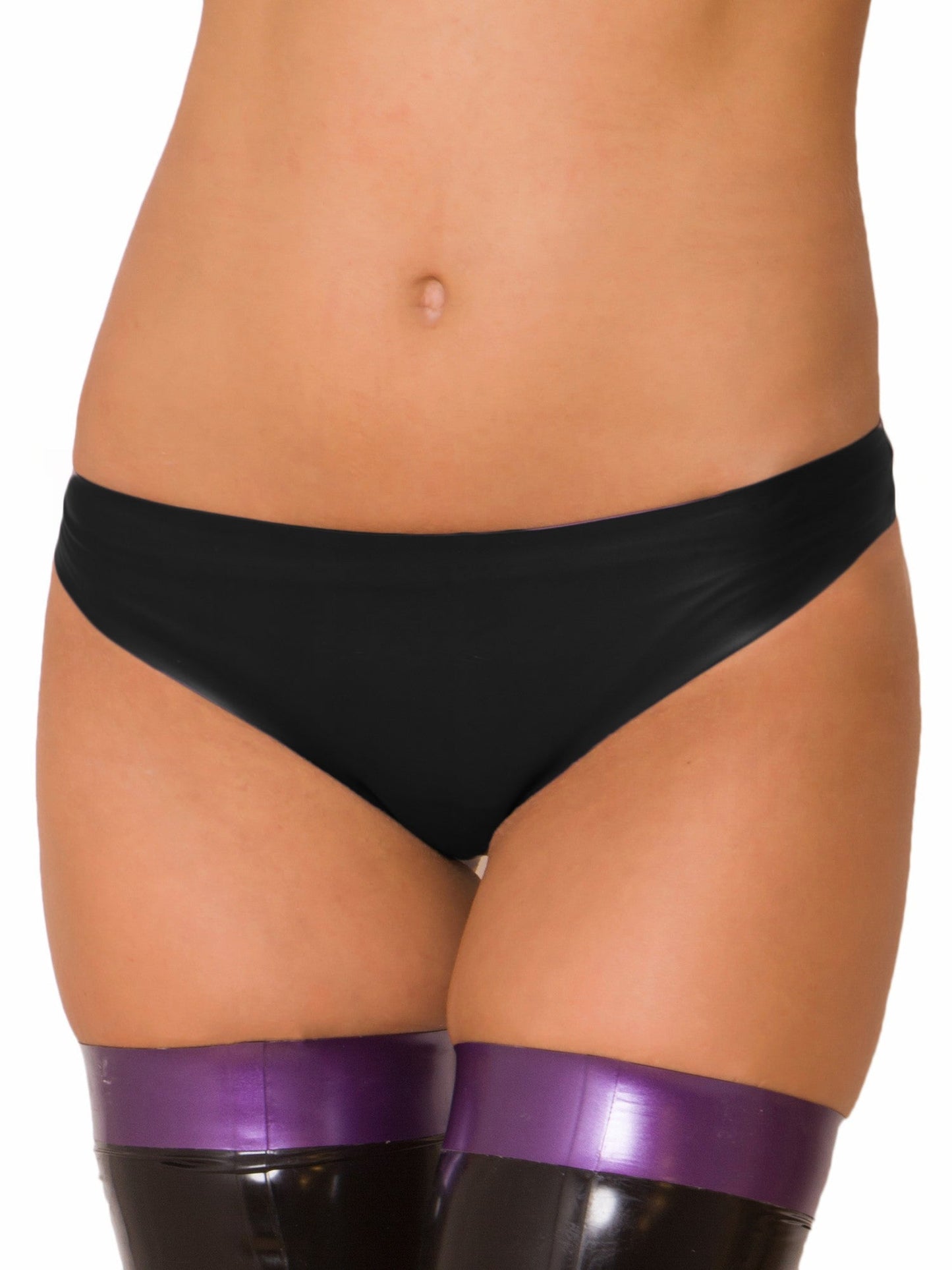 Purple Latex/Rubber Style Knickers