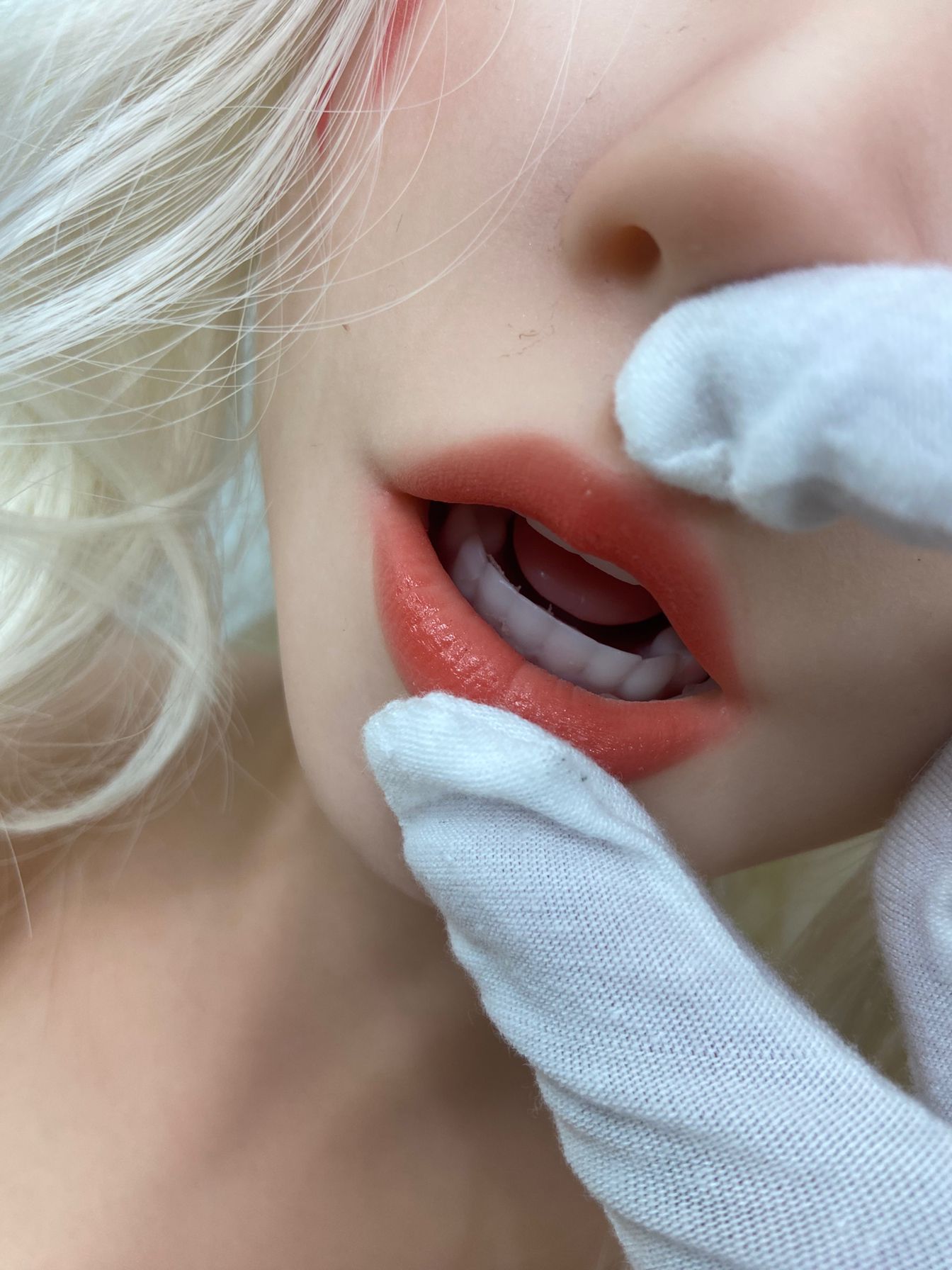 US In Stock-155cm/5 ft 1 D-Cup Blonde Silicone Sex Doll - SE#22SOA