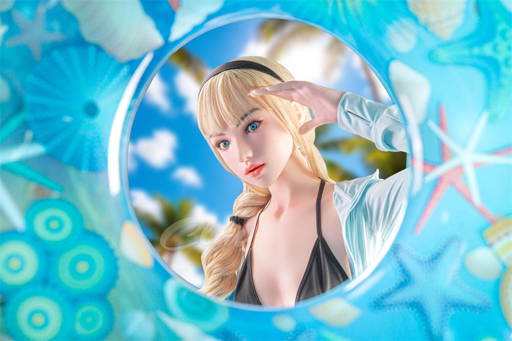 ❤️CLM Ultra❤️ 157cm/5ft2 D-Cup Full Silicone Movable Jaw Sex Doll SiQ157cm - Gali