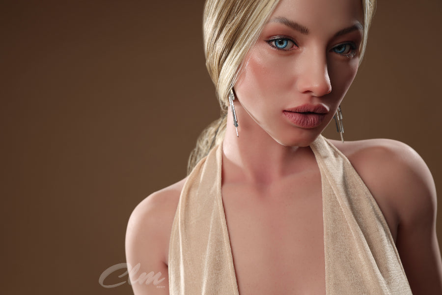 ❤️CLM Ultra❤️ 157cm/5ft2 D-Cup Full Silicone Movable Jaw Sex Doll SiQ157 - Sola