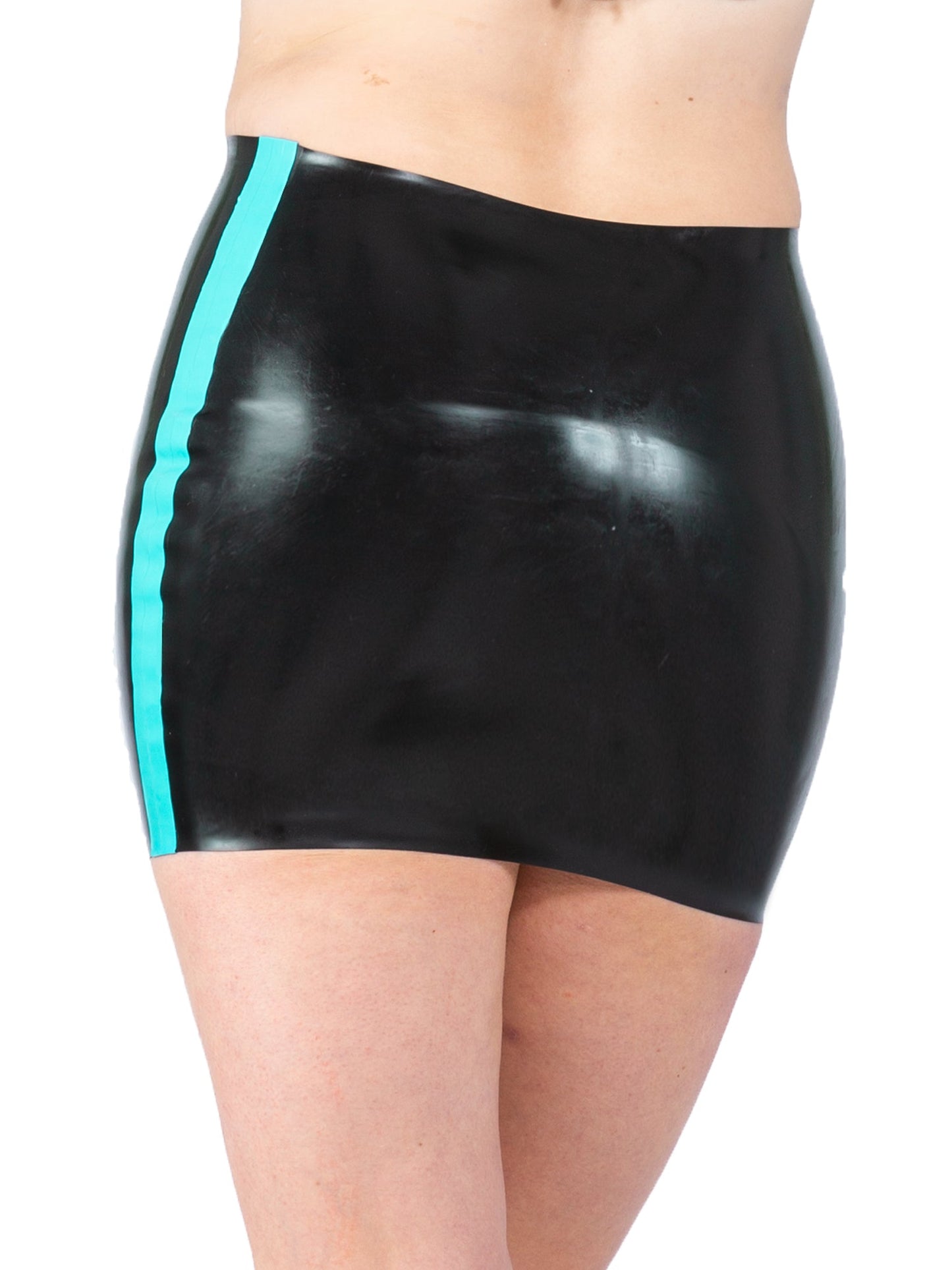 Blue Stripe Mini Skirt