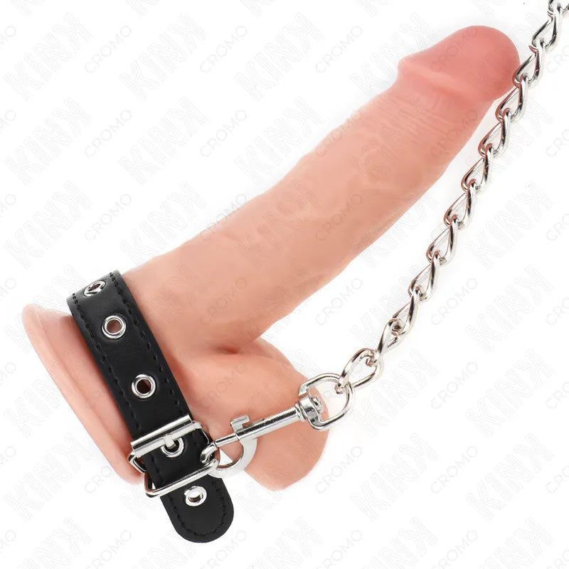 Anneau Pénien Cuir Ajustable BDSM Haute Qualité