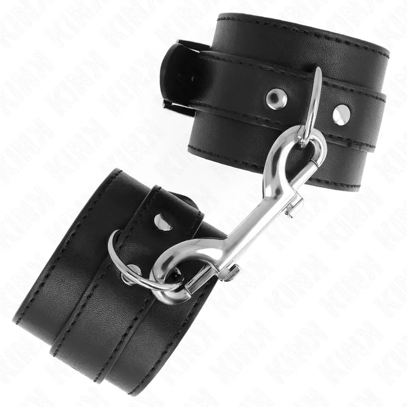 Bandes De Poignet Bdsm En Cuir Végétalien