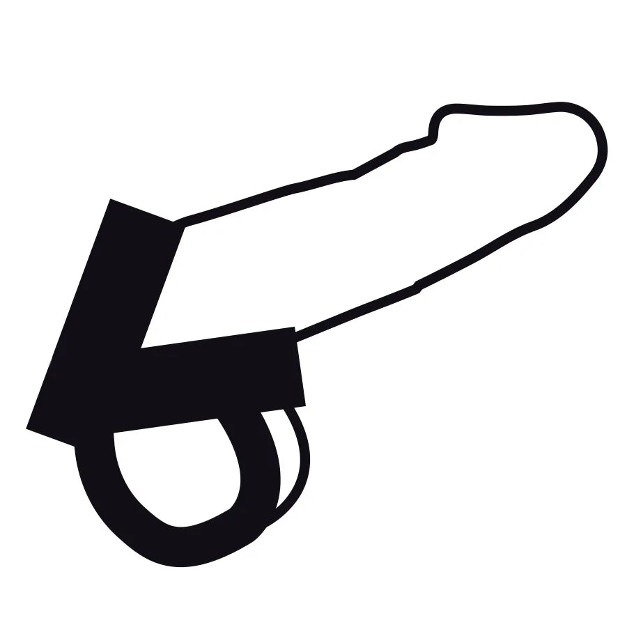 Cockring Cuir Ajustable Pour Bdsm