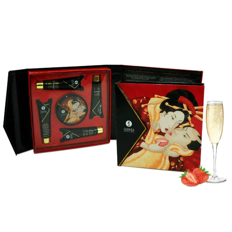 Coffret Érotique Shunga Fraises Cava