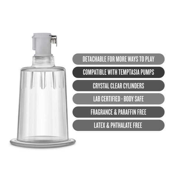 Temptasia - Clit Cylinder 1.2in Clear