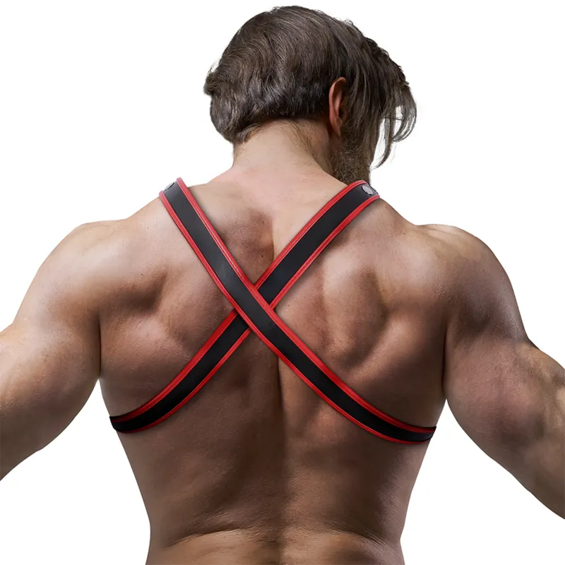 Harnais Poitrine Cuir Végétalien Ajustable Élégant