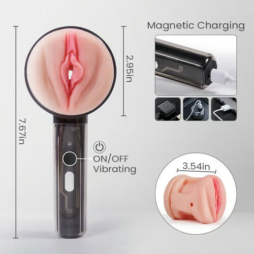 Dottore - Vibration 2 in 1 Handheld Masturbator
