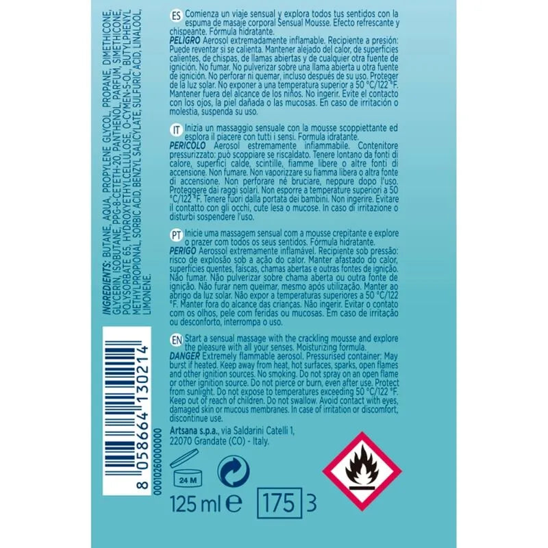 Mousse De Massage Pétillante Effet Stimulant