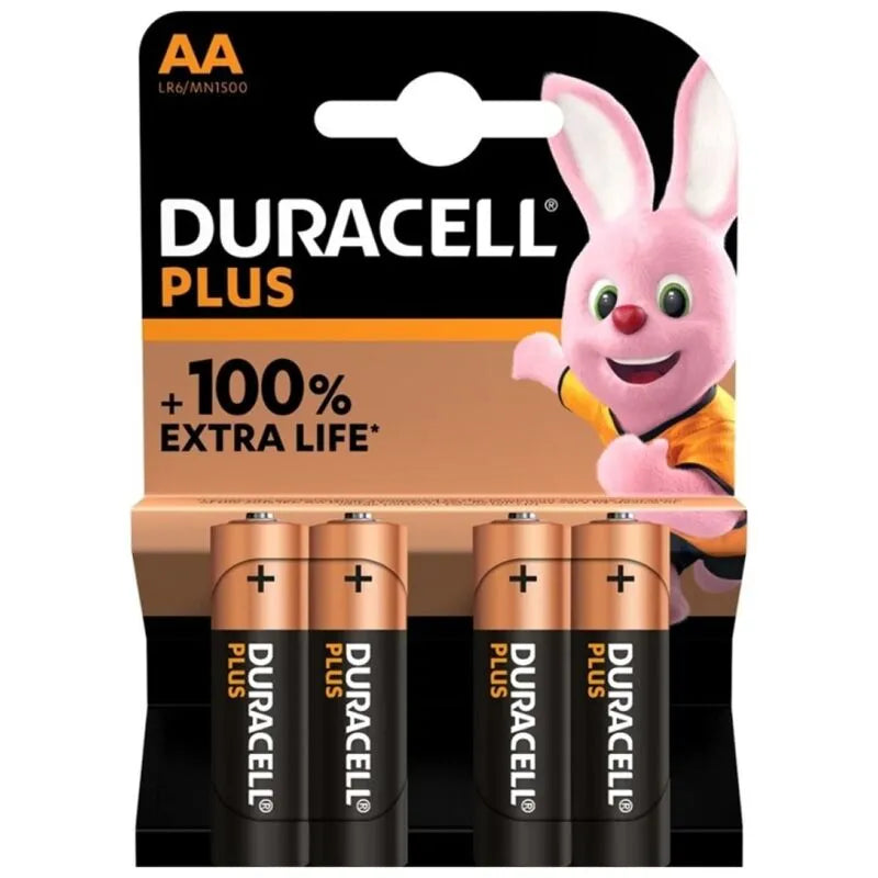 Piles Alcalines Duracell Plus Aa Longue Durée