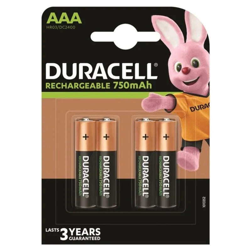 Piles Rechargeables Aaa Nimh Duracell 1,2 V