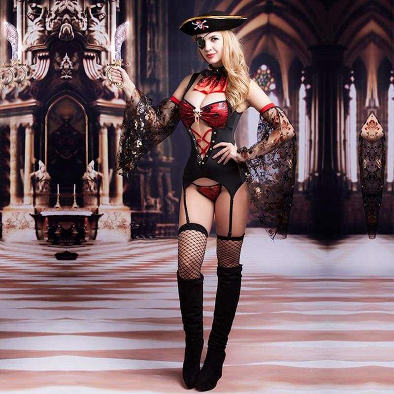 Pirate - Sexy Lingerie Set Erotic Costume For Woman BKC Pirate - Sexy Lingerie Set Erotic Costume For Woman BKC