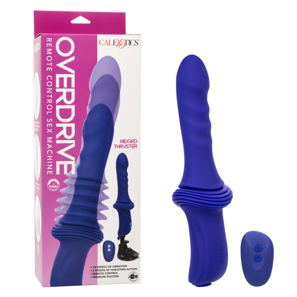 Overdrive Handheld Sex Machine Ridged Thruster