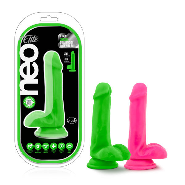 Gode en silicone double densité de 6 pouces