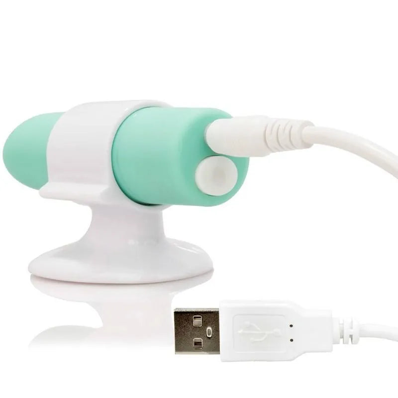 Vibromasseur Ergonomique Vert Rechargeable Usb