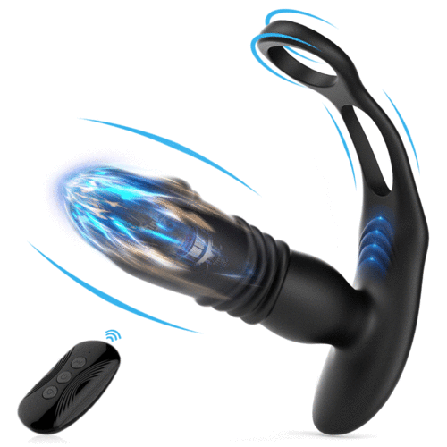 Flexi Prostate Bliss Vibrator with Cock Ring BKC Flexi Prostate Bliss Vibrator with Cock Ring BKC