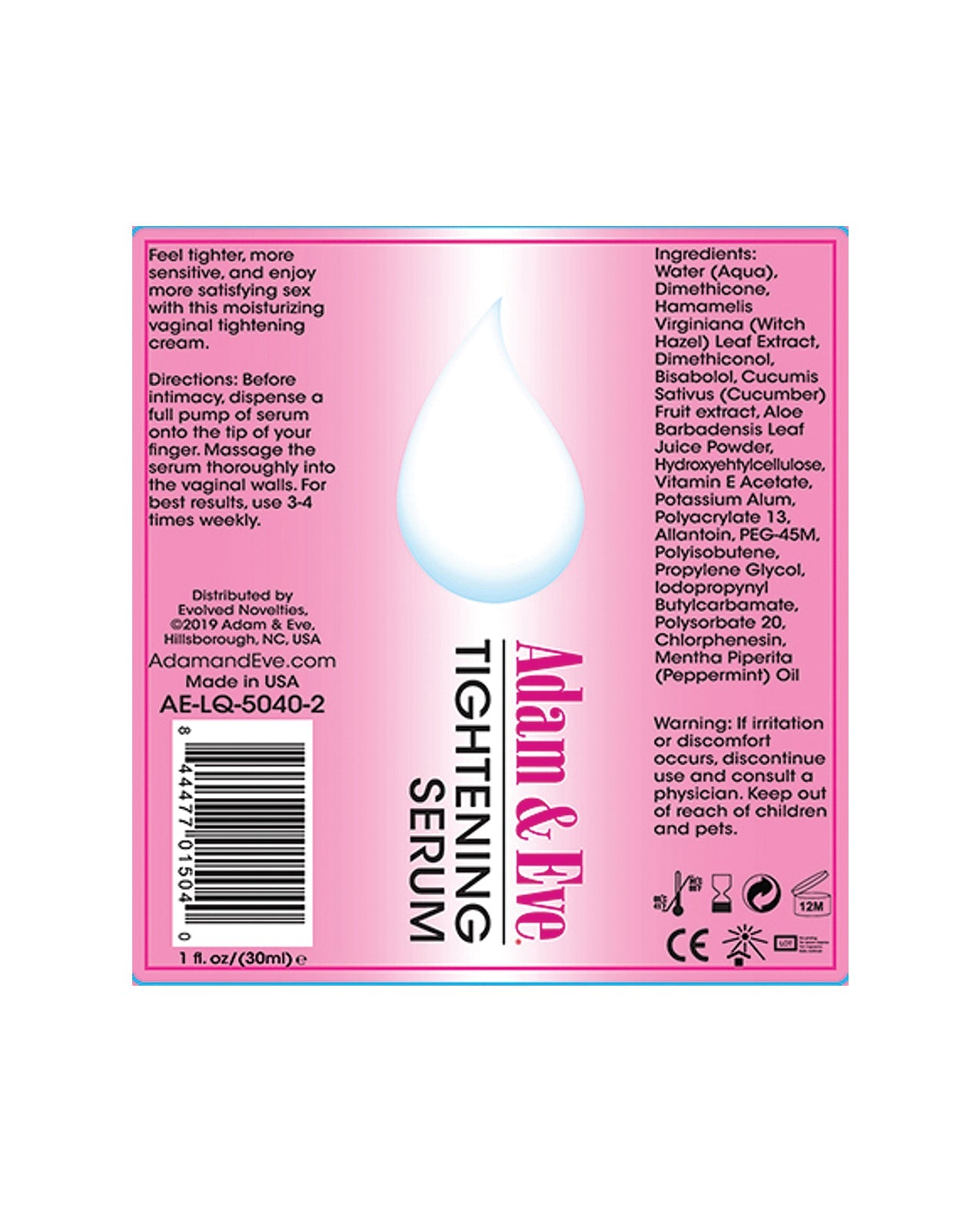 Adam & Eve Liquids Straffendes Serum