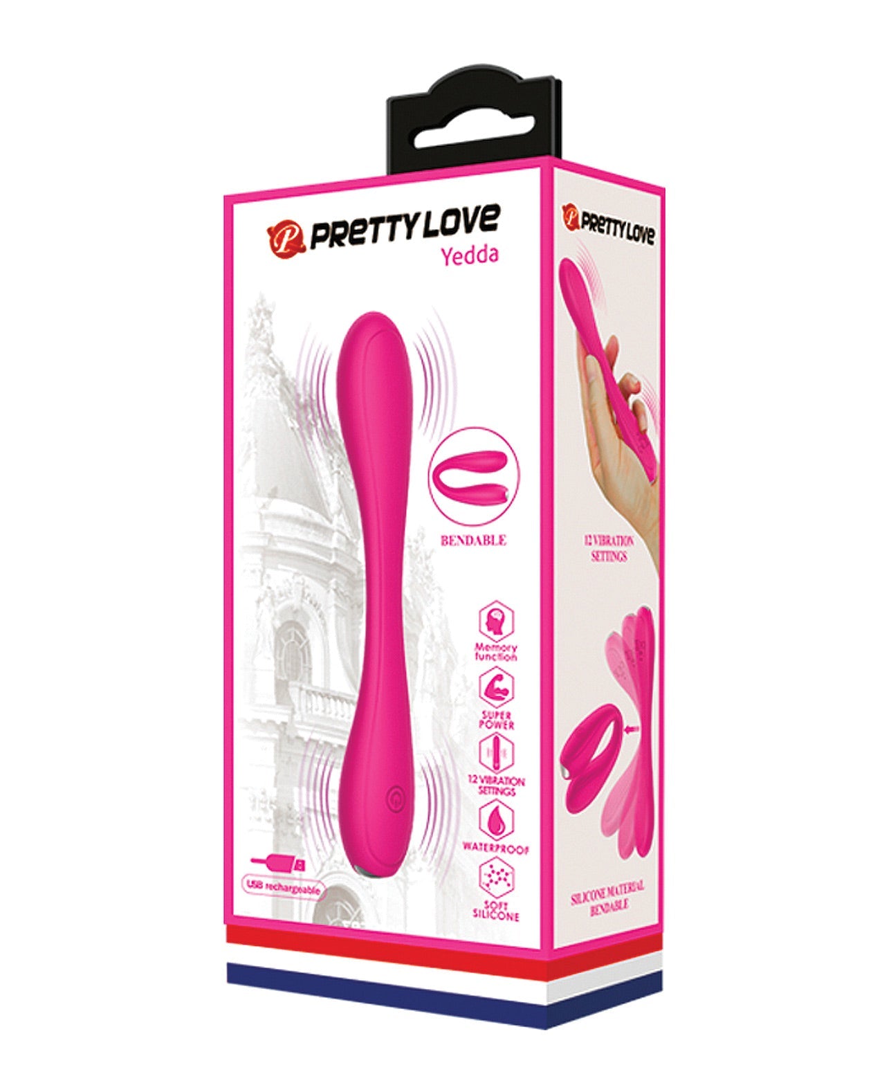 Pretty Love Yedda Bendable Vibrator - Pink BKC Pretty Love Yedda Bendable Vibrator - Pink BKC
