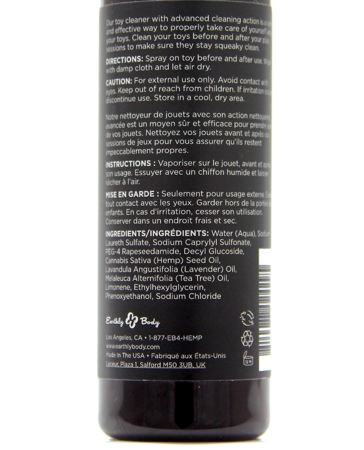 Earthly Body Hemp Seed Toy Cleaner - 4 oz