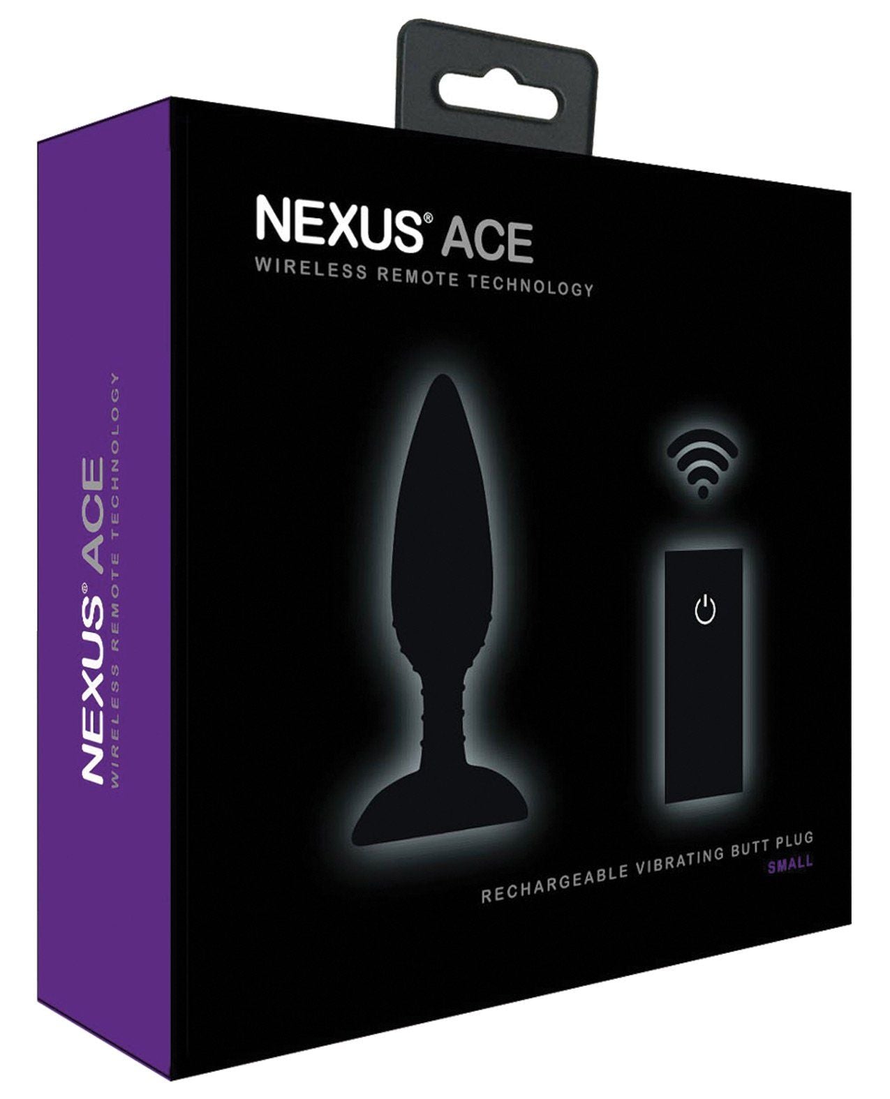 Nexus Ace Remote Control Butt Plug Small - Black  BKC