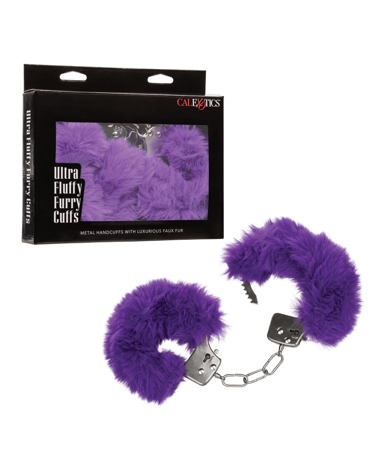 Purple  Fur cuffs two piece