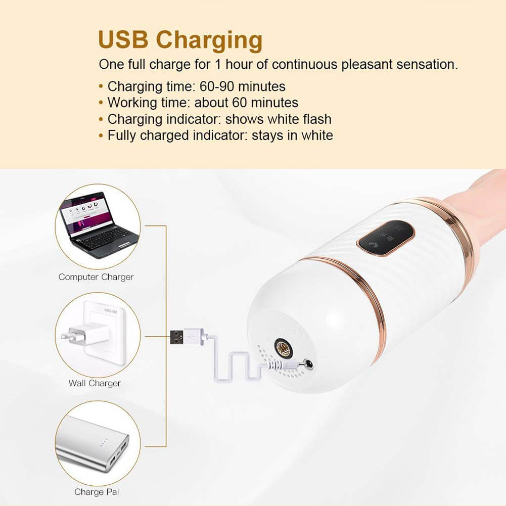 LUSTY AGE Remote Control Heating Telescopic Automatic Sex Machine G-bliss O-maker Toy