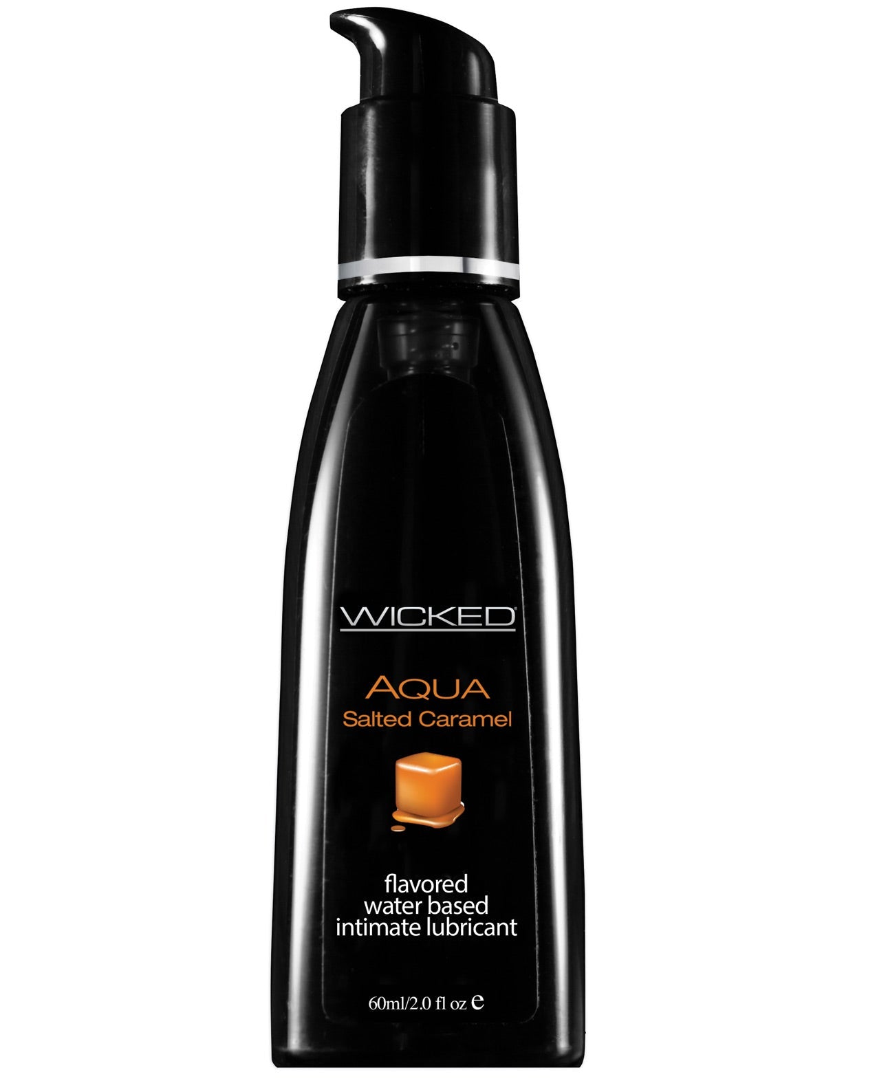 Wicked Sensual Care Aqua Waterbased Lubricant - 2 oz Salted Caramel