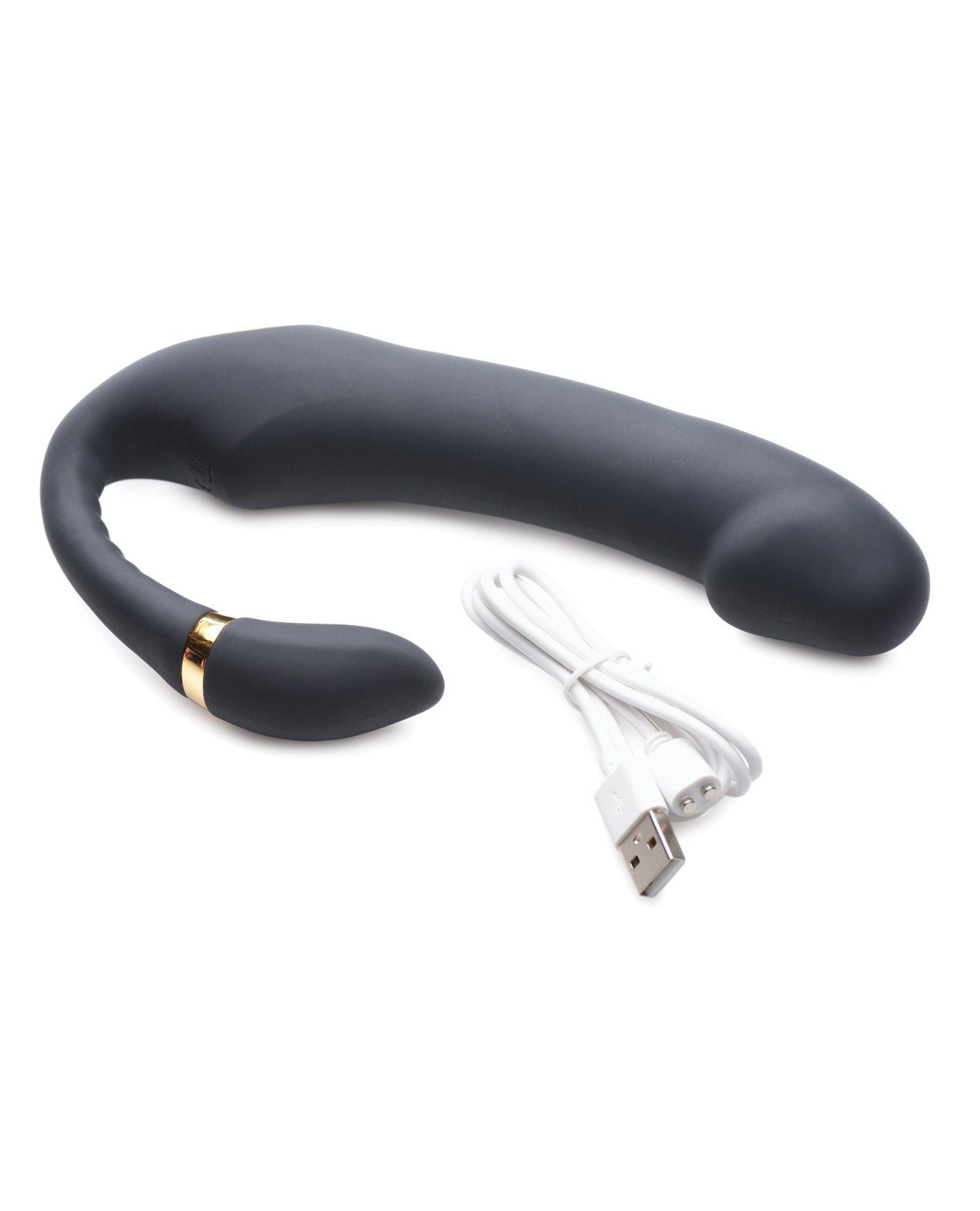 Inmi 10x Pleasure Pose Come Hither Vibe avec stimulateur de clitoris articulé - Noir