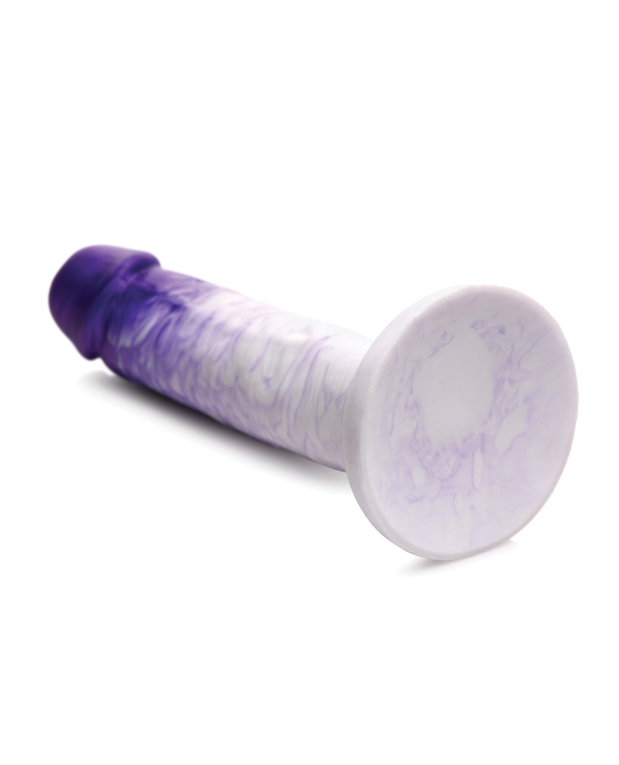 Strap U Real Swirl Realistic Silicone Dildo - Purple